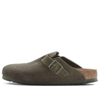 حذاء Birkenstock Boston Suede Leather Regular 'Suede Moss Green' 1024721