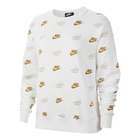 (WMNS) Nike Sportswear Crew Shine Sweatshirt 'White' BV4995-100