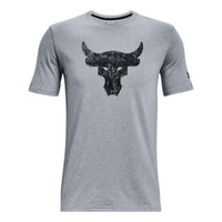 Under Armour Project Rock Brahma Bull Short Sleeve T-shirt 'Grey Black' 1371214-035