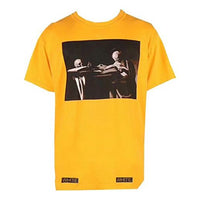 تي شيرت Off-White للجنسين من مجموعة ربيع وصيف 2021 من شركة Virgil Ablo باللون الأصفر AU1001-03-04