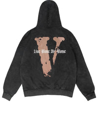 VLONE Live Alone Die Alone Hoodie 'Black Brown' VLHD24003-BK