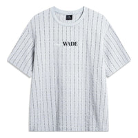 Li-Ning Way Of Wade Striped Graphic T-shirt 'Grey' ATSU347-6