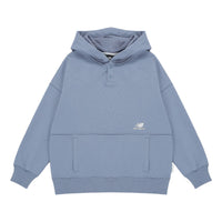 (WMNS) New Balance Classic Lifestyle Plain Hoodie 'Blue' AWT23322-AGY