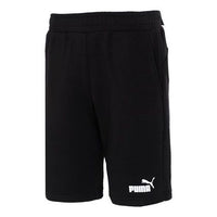 شورت PUMA Essentials+ مقاس 12 بوصة "أسود وأبيض" 588739-01