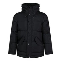 جاكيت Air Jordan Wings Outdoor متوسط ​​الطول بغطاء رأس أسود BQ4171-010