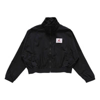 (WMNS) Air Jordan Logo Printing Casual Sports Jacket Autumn 'Black' CV7800-011