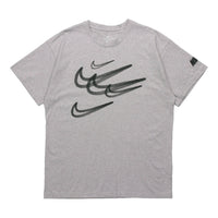 تيشيرت Nike AS رجالي رياضي مطبوع بأكمام قصيرة من Nike Sportswear SS باللون الرمادي CT7049-902