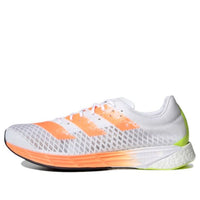 حذاء adidas Adizero Adios Pro باللون الأبيض البرتقالي الصارخ FY0098