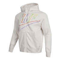 جاكيت Nike Club Fleece Logo باللون الأبيض DX0536-030