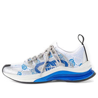 (WMNS) حذاء رياضي Gucci Run باللون الأبيض والأزرق 680903-USN10-8485