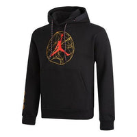 سويت شيرت رياضي كاجوال بغطاء رأس ورباط من Air Jordan للرجال، أسود، DC9728-010