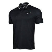 Nike As M Nkct Df Vctry Casual Sports lapel Short Sleeve Polo Shirt Black CW6850-010