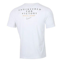 قميص كرة السلة Nike Dri-FIT Engineered for Victory بأكمام قصيرة باللون الأبيض CV1039-100