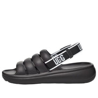 UGG Sport Yeah Slide "أسود أبيض" 1132150-BLK