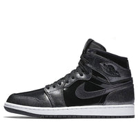 حذاء Air Jordan 1 Retro High "أسود لامع" 332550-017