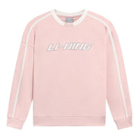 Li-Ning Striped Graphic Sweatshirt 'Pink White' AWDRD50-5