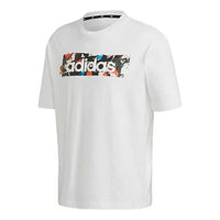 adidas x Disney Alphabet Pattern Printing Sport Round NeckShort Sleeve Men's White GL2222