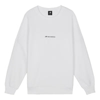 New Balance Long Sleeve Heathertech T-Shirt MenAsia Sizing 's White AMT03332-MUN