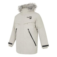 New Balance Hooded Parka Jacket Asia Sizing 'Light Grey' AMJ24373-PAA