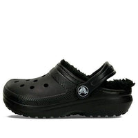 (GS) Crocs Lined Clog Outdoor Sandals 'Black' 207009-060