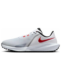 حذاء Nike Infinity Golf Next Nature Wide باللون الأبيض والأحمر الجامعي FN0565-101