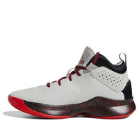 (GS) adidas Cross 'Em Up 5 J Wide 'Grey Scarlet' FW8980