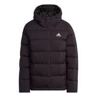 (WMNS) adidas Helionic Hooded Down Jacket 'Black' HG8747