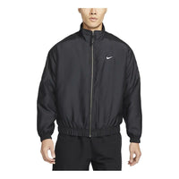 جاكيت Nike ذو اللون الواحد وشعار ياقة واقفة باللون الأسود DN1267-011