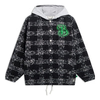 Li-Ning BadFive Anti Warrior Embroidered Hooded Jacket 'Black Grey' AFDSD97-1