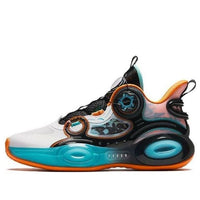 (GS) ANTA Basketball Shoes 'White Blue Orange' 312421120-3