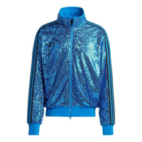adidas originals Sequin Track Jacket 'Blue' IA2463