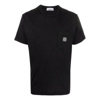 STONE ISLAND Pocket Classic Logo Patch T-shirt 'Black' 761521957-V0029
