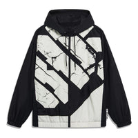 Li-Ning BadFive Woven Hooded Windbreaker 'Black White' AFDT059-4