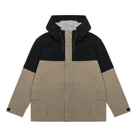 New Balance Detachable Hooded Two-In-One Woven Solid Jacket 'Khaki' AMJ23315-DRI