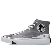 حذاء Li-Ning x Mickey Mouse Canvas HI باللون الرمادي والأبيض AECR007-2