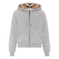 (WMNS) Burberry Zipper hooded Casual Jacket 'Gray' 40561701