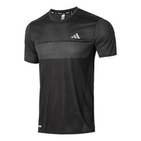تيشيرت الجري adidas Ultimateadidas HEAT.RDY Engineered، مقاسات آسيوية، أسود ورمادي، IN0094