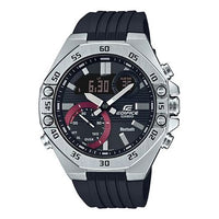 CASIO Bluetooth Waterproof EDIFICE Sports Sapphire Crystal Quartz Solar Powered Mens Silver Analog/Digital Combo ECB-10YP-1APR
