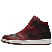 حذاء Air Jordan 1 Mid 'Reverse Banned' 554724-601