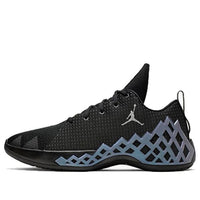 حذاء Air Jordan Jumpman Diamond Low PF باللون الأسود المعدني الفضي CI1209-002