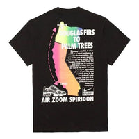 Nike x Stussy Crossover Logo Graffiti Printing T-Shirt 'Black' CU9256-010