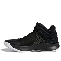 (GS) adidas Pro Spark 2018 K أسود/أبيض/رمادي AH2644