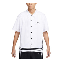 قميص كرة السلة Nike DNA Crossover Dri-FIT (مقاسات آسيوية) "أبيض وأسود" FN2876-100