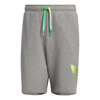 شورت محبوك من adidas Originals باللون الرمادي IP7544