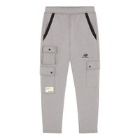 New Balance CNY Logo Cotton Cargo Pants 'Grey Black' AMP21365-MHD