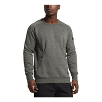 سويت شيرت رجالي من Air Jordan Icon Fleece باللون الرمادي 802185-355