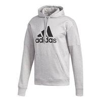 adidas Large logo Printing Pattern Pullover Gray DH9017