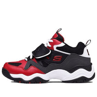 (WMNS) حذاء Skechers D'Lites Train متوسط ​​الارتفاع للآباء، أحمر/أسود، 99999111-RDBK
