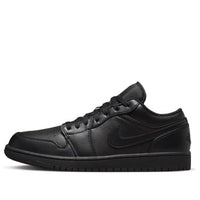 حذاء Air Jordan 1 Low "Triple Black" موديل 2022 رقم 553558-093