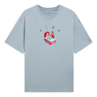 Li-Ning Cartoon Graphic Loose Fit T-shirt 'Blue' AHSS333-6